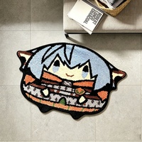 Tapis personnalisé en forme de personnage d'anime, tapis moelleux en peluche, tapis de sol antidérapant pour la décoration de la chambre des enfants