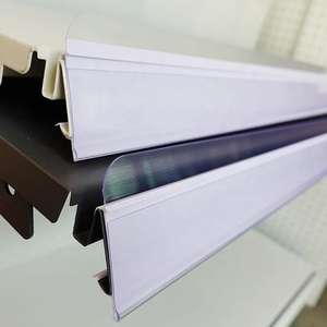 Tira de PVC Ecológica Blanca para Etiquetas de Estante, Fácil Instalación para Tarjetas de Precio de Supermercado, Portaetiquetas, Suministros de Almacenamiento - Product Image 2