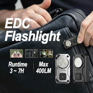Linterna LED EDC Mini Recargable con Diseño de Clip Magnético para Fácil Transporte Diario, Batería de 1200 mAh, 5 Modos, Linterna de Llavero para Camping - Product Image 1