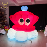 Ballon Mascotte LED Gonflable Personnalisé en Forme de Tasse à Thé, Fourniture Directe Usine, Idéal pour la Décoration d'Activités Commerciales en Bar