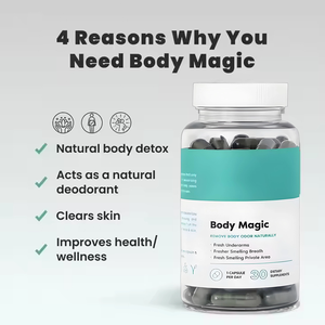 Compléments alimentaires à base de chlorophylle Body Magic OEM <span class=keywords><strong>pour</strong></span> améliorer l'immunité, 30 capsules/flacon, usage adulte, meilleur prix - Product Image 2