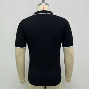 Neuer Modetrend Lässiges Poloshirt mit Kragen Kurzarm 1/4 Reißverschluss Golf-Pullover - Product Image 6