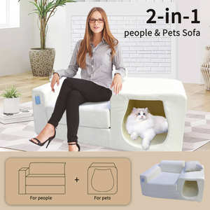 OEM ODM高級モジュラー断面フォームソファペット犬猫洞窟スポンジソファ真空パッケージ圧縮スポンジソファ - Product Image 6