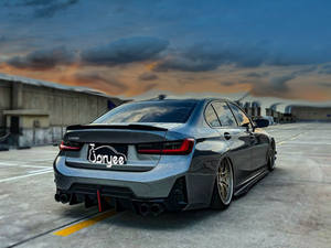 Protector de Parachoques Trasero Negro Brillante, Difusor de Parachoques Trasero para <span class=keywords><strong>BMW</strong></span> G20 LCI G28 2020- 330i <span class=keywords><strong>M340i</strong></span>, Accesorios para Automóviles - Product Image 3