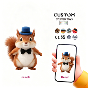 Boneka Chipmunk Cokelat Berkualitas Tinggi, Penjualan Langsung Pabrik, Kain Lembut dengan Isian Kapas PP, Boneka Plush Kustom dan Personal - Product Image 1