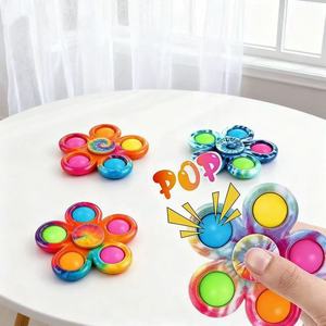 Push Pop <b>Bubble</b> Fidget Spinner Simple Tie Dye Fidget Spinner Sensory Stress and Anxiety Relief Toy for <b>Kids</b> - Product Image 3