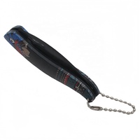 Klassieke Zwarte Coating Vouwmes Klein Pakketmes 3D Geprint ABS Handvat Kampeer Cadeau Sleutelhanger EDC Zakmes