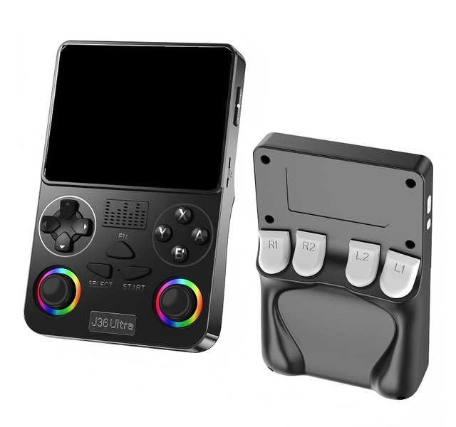 J36Ultra Retro Classic Handheld Game Console Emuelec 64-bit with 3.5-inch Large Screen WiFi Multiplayer and Long Battery Life