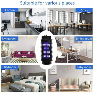 Piège à moustiques électrique d'intérieur à état solide insectifuge mouche Zapper lampe anti-insectes anti-nuisibles pour les mites - Product Image 6