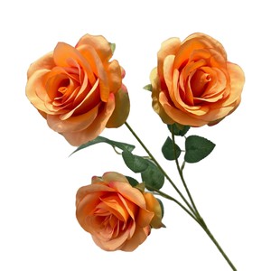 Roses artificielles Secret Garden, fleurs en soie à trois têtes, bouquet pour mariage et décoration intérieure, branche unique - Product Image 1