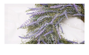 Couronnes <span class=keywords><strong>de</strong></span> lavande artificielles, 1 <span class=keywords><strong>couronne</strong></span> d'arrangement <span class=keywords><strong>de</strong></span> fleurs, décoration murale <span class=keywords><strong>de</strong></span> porte d'entrée, décoration <span class=keywords><strong>de</strong></span> mariage, 16" - Product Image 2