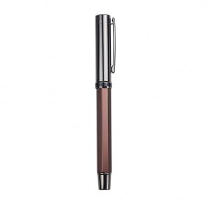 High Quality Custom Logo 1.0mm Metal Business Ballpoint <b>Pen</b> New Black Rotating Barrel Design Gift Advertising <b>Pen</b> for Business - Product Image 5