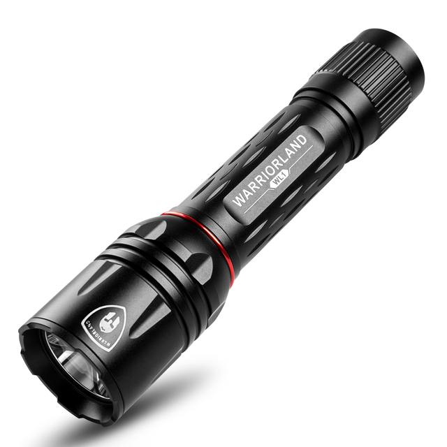 Warriorland 1600 Lumen IPX8 Durable 473m Rechargeable LED Tactical Flashlight