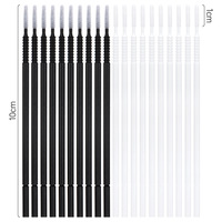 Bâtonnets de coton PE en gros pour le nettoyage des faux cils, jetables, à rayures longues, modèle AA120, outils pour cils