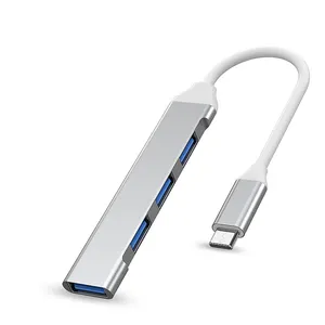 Yüksek kaliteli 4 1 USB 3.0 Hub adaptörü Laptop için yüzey Pad Hub USB C Laptop yerleştirme İstasyonu Multiport adaptör