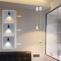 Plafonnier LED suspendu réglable moderne rétractable Spot suspendu Downlight pour salle à manger, cuisine Bar