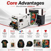 Impresora DTF de 60 cm GC6503 4H 4xI3200-A1 para Camisetas, Impresión por Transferencia de Calor, Máquina de Impresión Digital