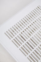 Grille de ventilation moderne en aluminium et plastique, angle de lame 45°, installation facile pour grille de registre d'armoire de cuisine