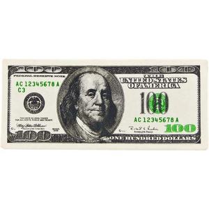 Billet de 100 dollars américain simulé avec logo personnalisé en mousse PU, jouet anti-stress pour enfants de 5 à 7 ans - Product Image 2