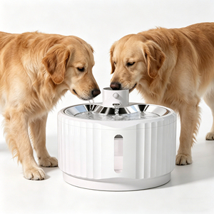 Fontaine à eau intelligente pour animaux de compagnie à circulation directe du fabricant, nettoyage détachable, distributeur d'eau et de nourriture pour chiens et chats - Product Image 1