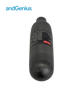 Bouteille d'air haute pression en fibre de carbone certifiée CE/EN12245 AndGenius 0,36L 0,5L pour PCP, cylindre 4500psi 300bar - Product Image 3