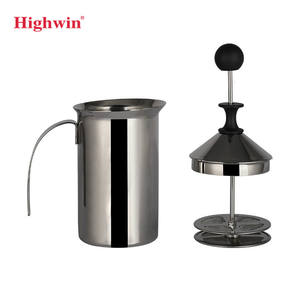 HIGHWIN-<span class=keywords><strong>Espumador</strong></span> <span class=keywords><strong>de</strong></span> <span class=keywords><strong>leche</strong></span> <span class=keywords><strong>de</strong></span> acero inoxidable para café capuchino, 20oz - Product Image 2