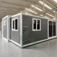Rumah Villa Prefab Modern Berkualitas Tinggi, Rumah Kontainer Besar yang Dapat Diperluas untuk Hunian Keluarga, Rumah Prefab 2 Kamar Tidur, Garansi 1 Tahun