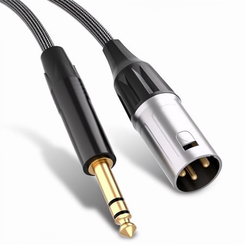 Braided 6.35mm 1/4" TRS XLR Male-Female Balanced Audio Cable Bare Copper Conductor PVC Jacket-Durable High-Fidelity Cable