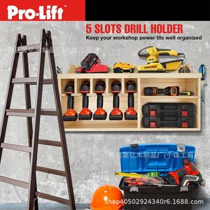 Organizador de Herramientas de Madera Pro-Lift de 2 Niveles, Montado en la Pared, Instalación sin Perforaciones - Product Image 3