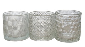 Petits porte-bougies en verre diamanté pour bougies chauffe-plat ou fabrication de bougies - Product Image 3