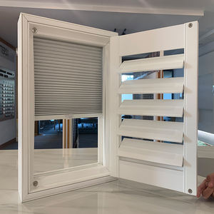 2025 tonalità a nido d'ape dal Design moderno per uso alberghiero ha migliorato lo stile di Comfort con il modello di apertura orizzontale per le persiane delle piantagioni - Product Image 1