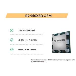 Procesador Central 9950X3D 9900X3D 9950X 9900X 7950X R9 7900X 9800X3D 9700X R7 7800X3D 9600X 7600X3D R5 7600X - Product Image 5