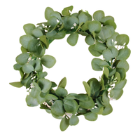 Personnalisation d'usine porte mur fête décoration mariage fleur plante guirlande feuilles d'eucalyptus guirlande