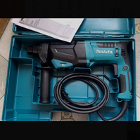 Marteau perforateur léger Makita HR2600 à quatre trous, perceuse à percussion double fonction, qualité industrielle, pour percer des trous et démolir des murs