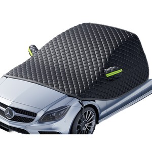 Couverture anti-neige pour pare-brise de voiture, 3,5 mil d'épaisseur, en feuille d'aluminium, imperméable, avec sangle magnétique, pour la protection hivernale, toutes voitures - Product Image 1