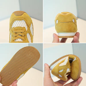 รองเท้ากีฬาเด็กฤดูใบไม้ผลิ สำหรับเด็กชายและเด็กหญิง รองเท้าลำลองหุ้มข้อสูง รองเท้าบาสเก็ตบอล รองเท้าวิ่งเด็ก ระบายอากาศได้ดี กันลื่น สวมใส่สบาย - Product Image 3