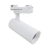 Projecteur de piste RGB RGBCW LED en aluminium avec source lumineuse COB pour studio de danse, scène, mariage, mur d'ambiance, 50W, gradation par application