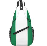 Drapeau de la Jamaïque Sac à bandoulière personnalisé de haute qualité Sacs à dos à bandoulière Crack Chest Bags
