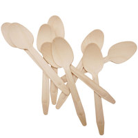 Ensemble de couverts jetables en bois de bouleau naturel de couleur naturelle en gros, 140 mm/160 mm, tailles personnalisées, cuillère, fourchette, couteau, échantillons gratuits
