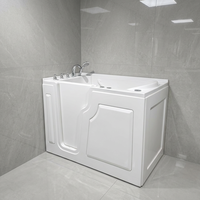 Baignoire de massage à remous autoportante de luxe en acrylique, baignoire spa moderne écologique à double siège pour couples, pour salle de bain