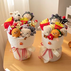 Bouquet di Peluche Personalizzato per la Laurea, Creativo Cane West Highland Terrier Imbottito con <span class=keywords><strong>Fiori</strong></span> per Bambini - Product Image 2