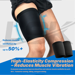 Attelle de soutien légère <span class=keywords><strong>pour</strong></span> la cuisse, protection des ischio-jambiers et des quadriceps, <span class=keywords><strong>manchon</strong></span> de compression sans couture <span class=keywords><strong>pour</strong></span> l'entraînement sportif - Product Image 4