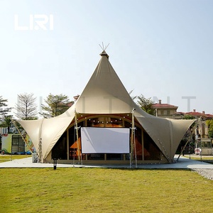 Grandi dimensioni <span class=keywords><strong>pogada</strong></span> teepee piramide indiana indiana tipi tende per eventi per feste di matrimonio in vendita - Product Image 5