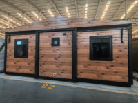 Maison conteneur extensible de 20 pieds à installation facile, fabriquée en Chine, maison préfabriquée modulaire compacte équipée de 3 chambres