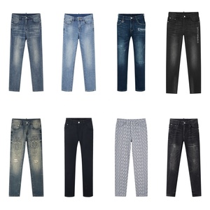 2024 vente en gros personnalisé hommes jambe droite jeans pantalons décontractés <span class=keywords><strong>grande</strong></span> <span class=keywords><strong>taille</strong></span> hommes denim stretch pantalons - Product Image 6