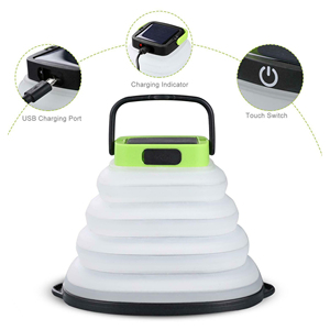 Nuevo Popular conveniente plegable LED <span class=keywords><strong>inflable</strong></span> al aire libre tienda de campaña lámpara al aire libre <span class=keywords><strong>Solar</strong></span> recargable lámpara de Camping - Product Image 3