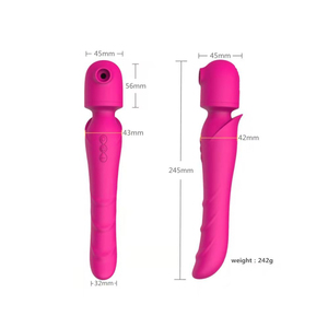 Varita masajeadora recargable por USB, dispositivo de masaje corporal con 10 frecuencias de vibración - Product Image 2