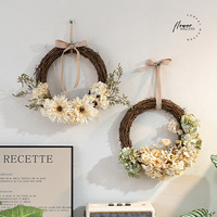 Guirlande de roses artificielles pour mariage, décoration murale de restaurant tendance, accessoire photo pour camping en extérieur, fleur en soie à suspendre à la porte