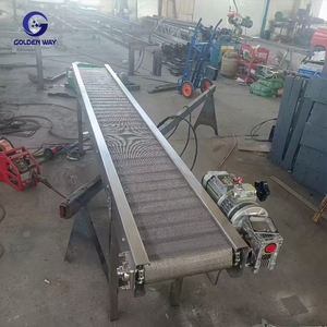 ระบบสายพานลำเลียงอาหารแบบตาข่ายลวดสแตนเลสไฟฟ้า สำหรับเครื่องทอดตอร์ติญ่า พร้อมระบบระบายความร้อน ราคาสำหรับอุตสาหกรรม - Product Image 4
