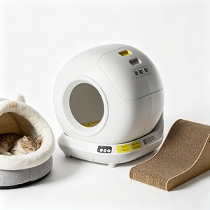 Custom Logo <b>Cat</b> Toilet Arenero Automático Large Capacity Labor Saving Pet Cleaning Tool - Product Image 1
